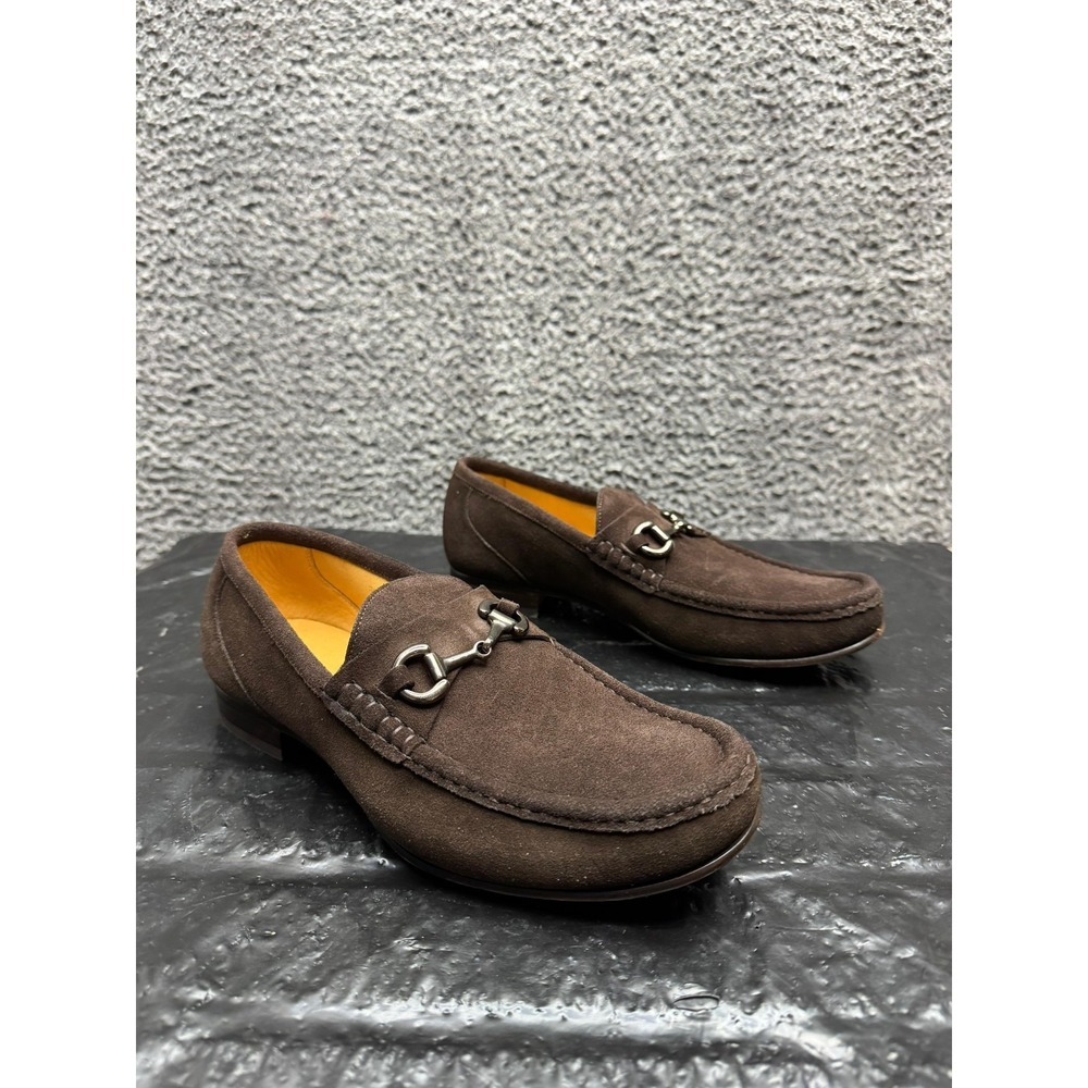 Beckett Simonon Water-repellent Suede Beaumont Horsebit Loafers Brown Mens 8 US
